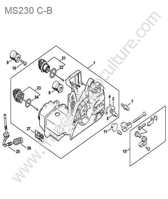 Carter moteur STIHL MS230-CB