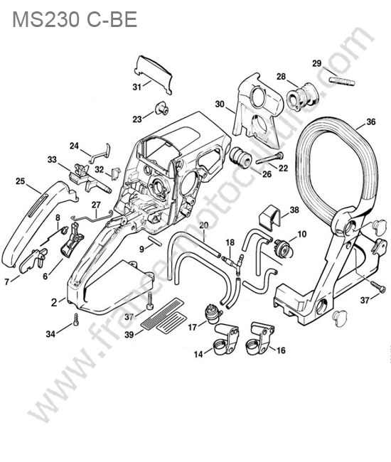 Poignee STIHL MS230-CBE