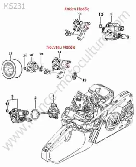 STIHL - MS231-1 : Filtre air