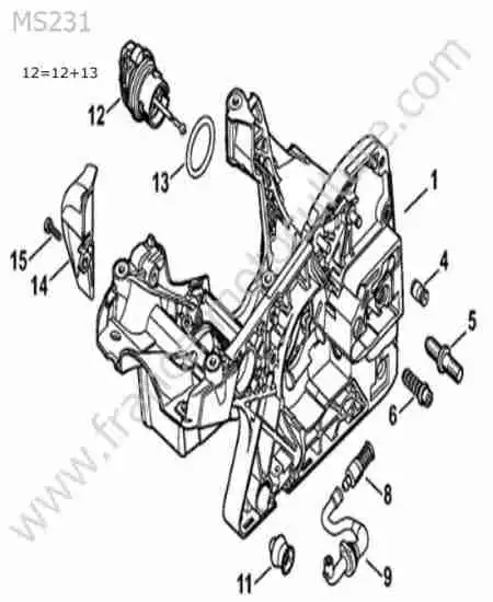 STIHL - MS231-1 : Carter moteur