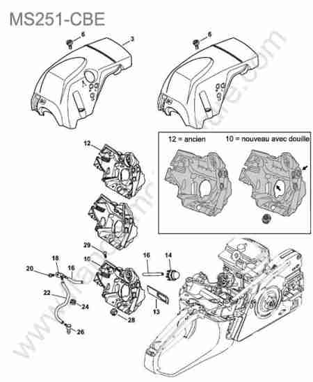 STIHL - MS251-CBE : Capot