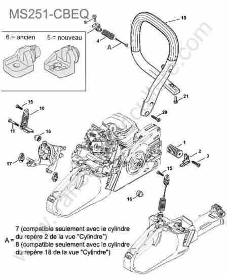 STIHL - MS251-CBEQ : Poignee