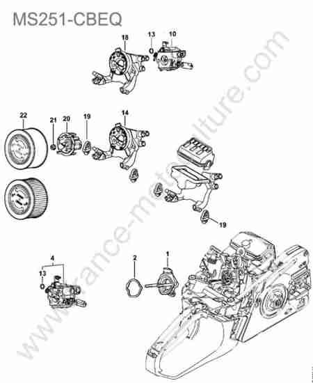 STIHL - MS251-CBEQ : Filtre a air