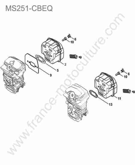 STIHL - MS251-CBEQ : Silencieux