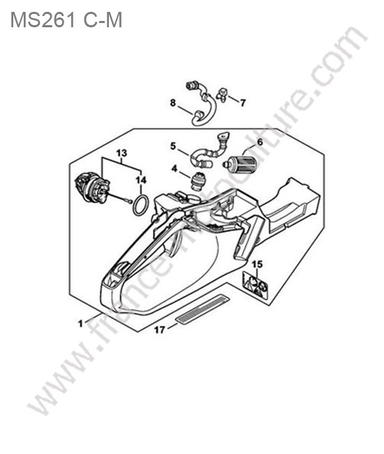 Reservoir STIHL MS261-CM