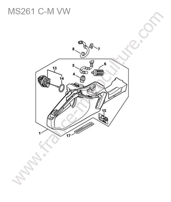 Reservoir STIHL MS261-CMVW
