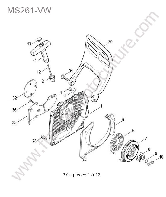 Lanceur STIHL MS261-VW