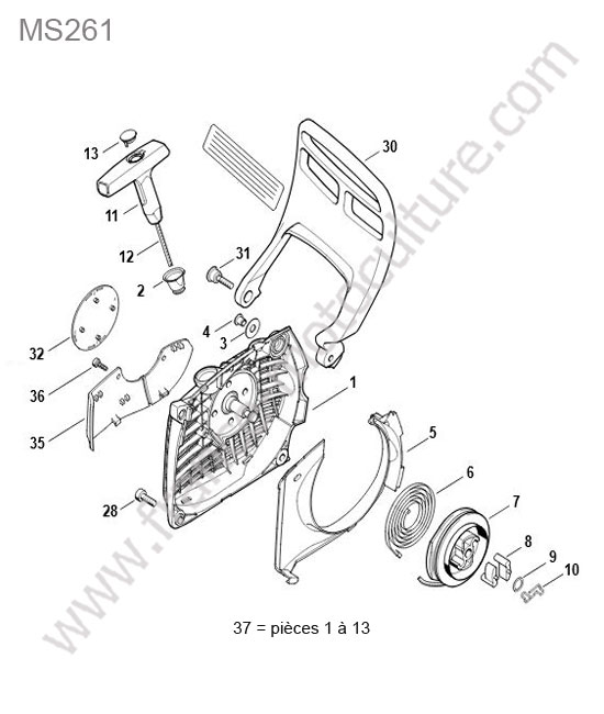 Lanceur STIHL MS261