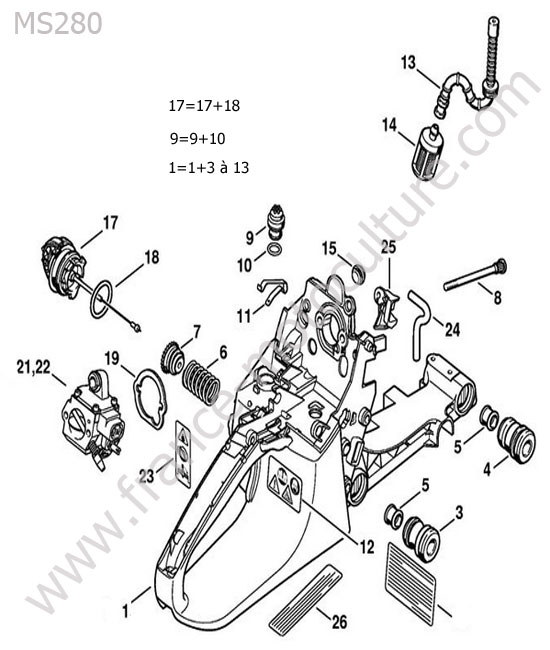 Carter reservoir STIHL MS280