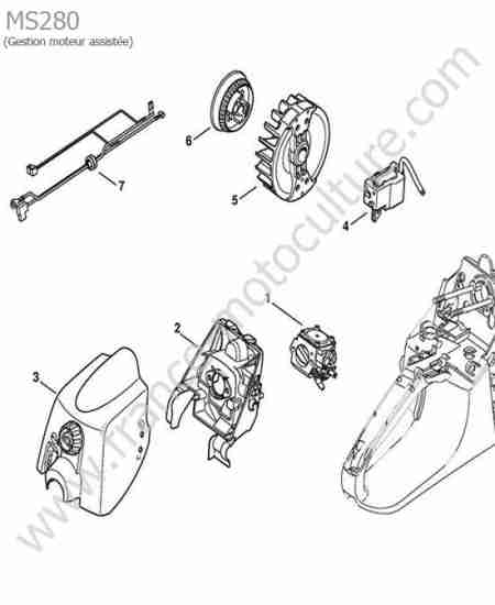 STIHL - MS280 : Allumage (moteur assistee)