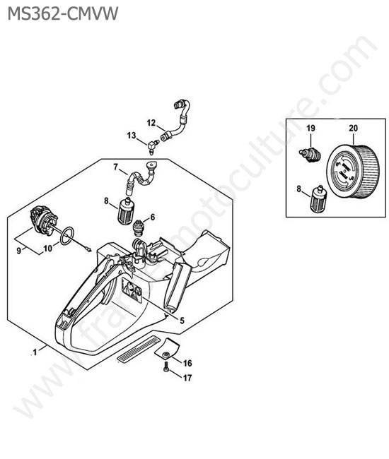 Reservoir STIHL MS362-CMVW