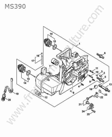 STIHL - MS390 : Reservoir