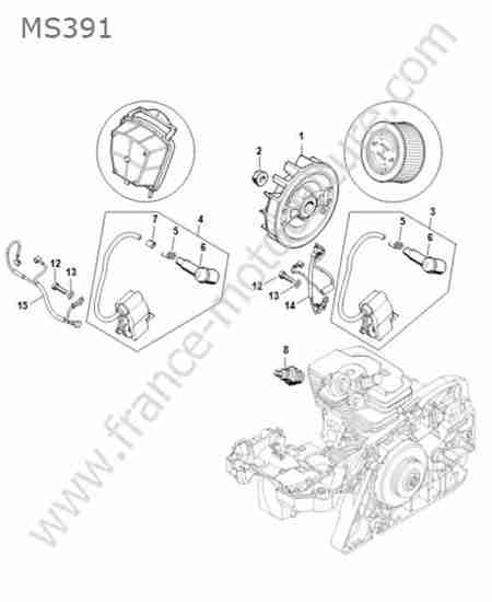 STIHL - MS391 : Allumage