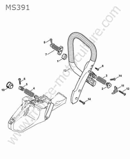 STIHL - MS391 : Poignee