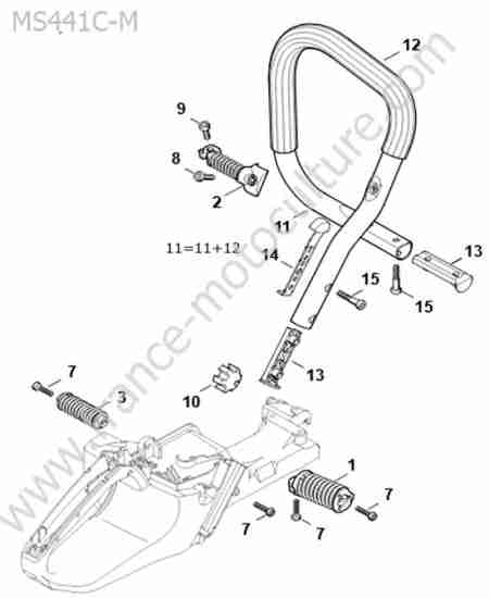 STIHL - MS441-CM : Poignee