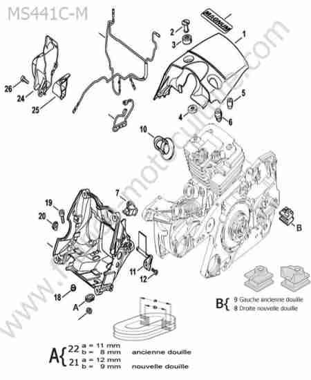 STIHL - MS441-CM : Capot