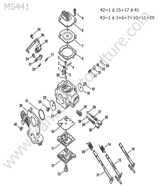 Carburateur hd-41 STIHL MS441