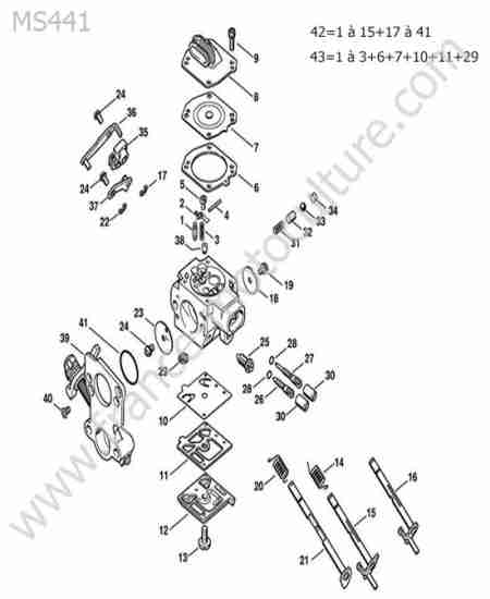 STIHL - MS441 : Carburateur hd-41