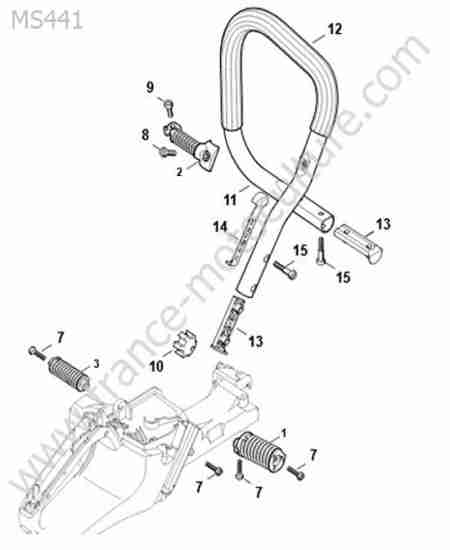 STIHL - MS441 : Poignee