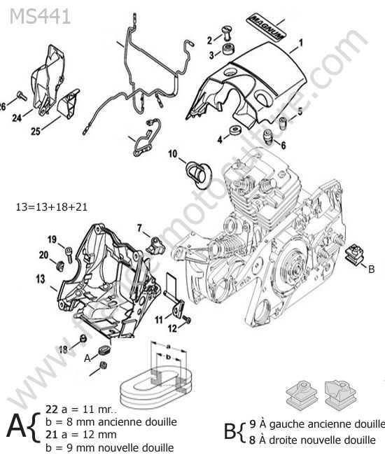 Capot / carter STIHL MS441