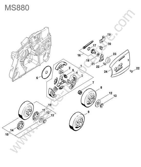 Embrayage STIHL MS880