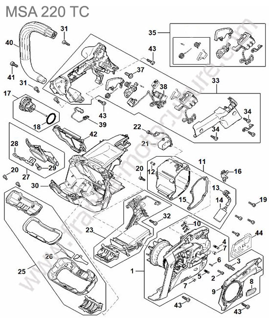 Moteur STIHL MSA220-TC