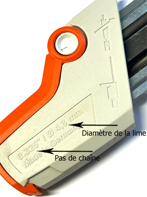 Choix porte lime 2 en 1 Stihl