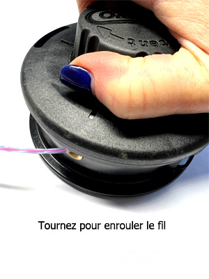Embobinage fil tête automatique débroussailleuse