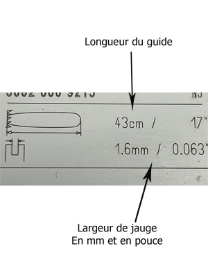 Inscriptions guide chaine