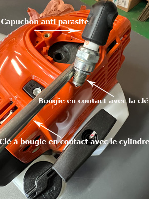 Tester allumage débroussailleuse